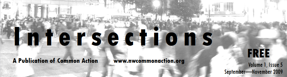 Nameplate for "Intersections" A Publication of Common Action