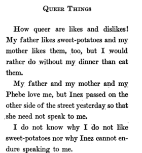 Short poem from "Janet and her Dear Phebe" 